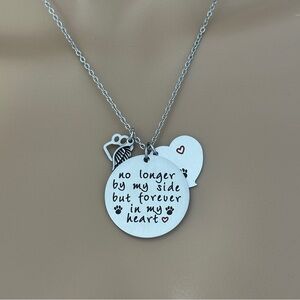 O. Riya pet loss pendant on a chain new in box